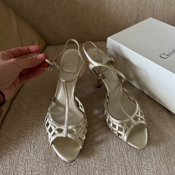 Christian Dior Sandals 38 1/5 (US 7-7,5) - Picture 1 of 9